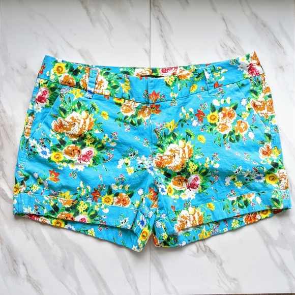 Dear John Pants - DEAR JOHN Floral Stretchy Shorts